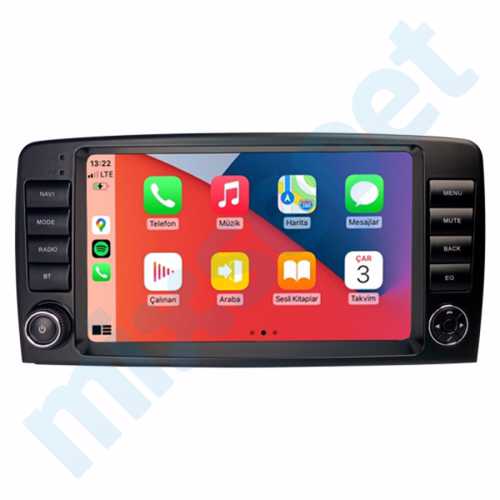Mercedes Benz R Class (W251) 9 İnç Carplay Androidauto Multimedya Sistemi 