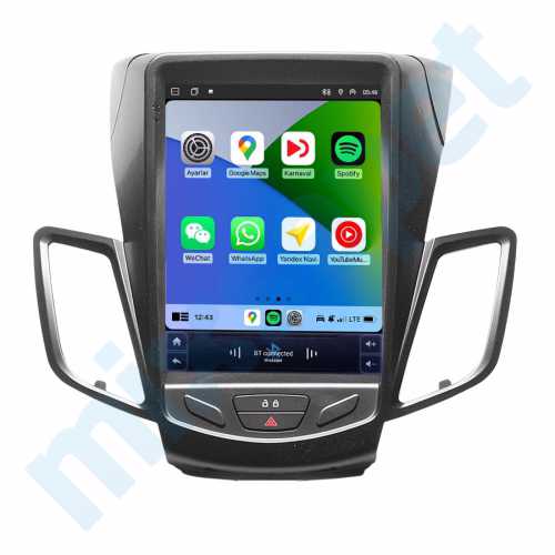 Ford Fiesta 9.7 inç Tesla Carplay Androidauto Android Multimedya Sistemi
