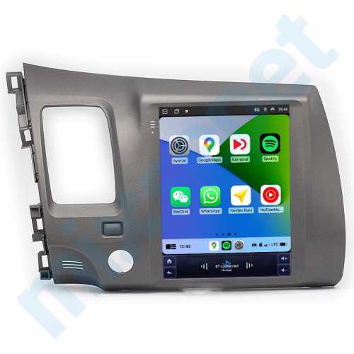 Honda Civic 9.7 inç Tesla Carplay Androidauto Android Multimedya Sistemi