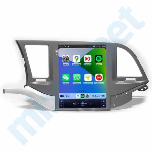 Hyundai Elantra 9.7 inç Tesla Carplay Androidauto Android Multimedya Sistemi