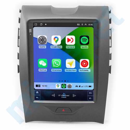 Ford Edge 9.7 inç Tesla Carplay Androidauto Android Multimedya Sistemi