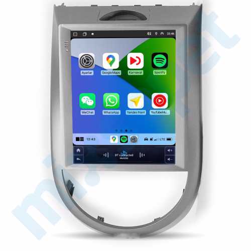 Kia Soul 9.7 inç Tesla Carplay Androidauto Android Multimedya Sistemi