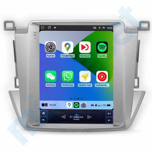 Toyota Rav4 9.7 inç Tesla Carplay Androidauto Android Multimedya Sistemi