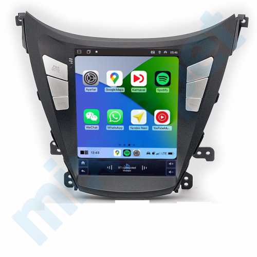 Hyundai Elantra/Avante 9.7 inç Tesla Carplay Androidauto Android Multimedya Sistemi