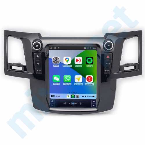 Toyota Hilux 9.7 inç Tesla Carplay Androidauto Android Multimedya Sistemi