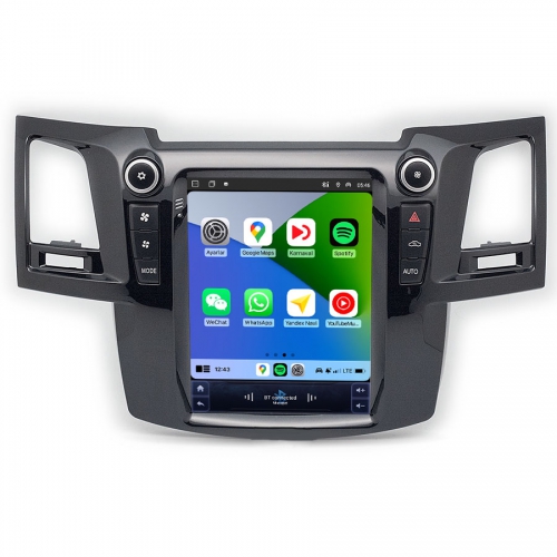 Toyota Hilux 9.7 inç Tesla Carplay Androidauto Android Multimedya Sistemi