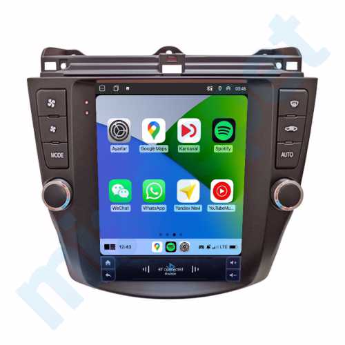 Honda Accord 9.7 inç Tesla Carplay Androidauto Android Multimedya Sistemi