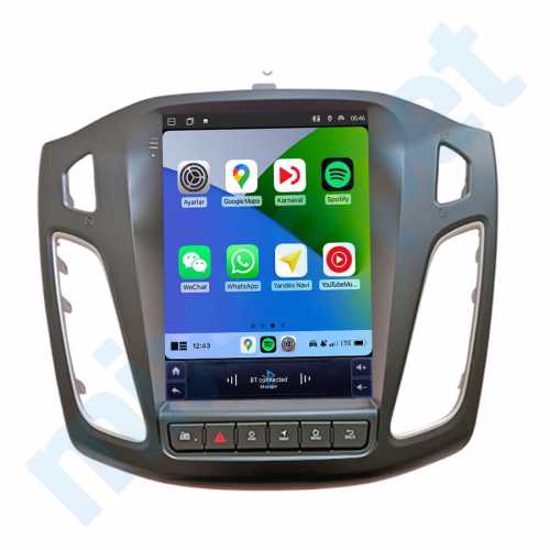 Ford Focus 9.7 inç Tesla Carplay Androidauto Android Multimedya Sistemi