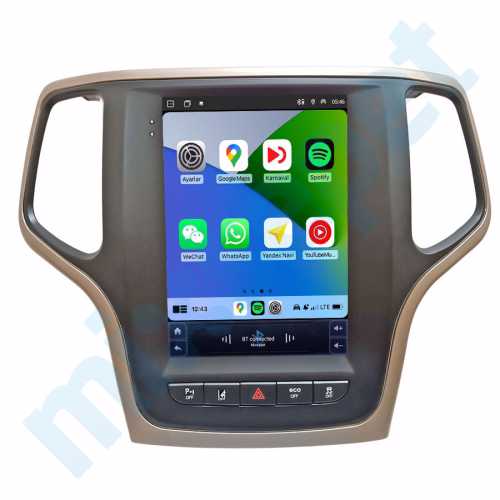 Jeep GrandCherokee 9.7 inç Tesla Carplay Androidauto Android Multimedya Sistemi