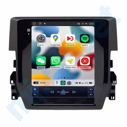 Honda Civic 9.7 inç Tesla Carplay Androidauto Android Multimedya Sistemi