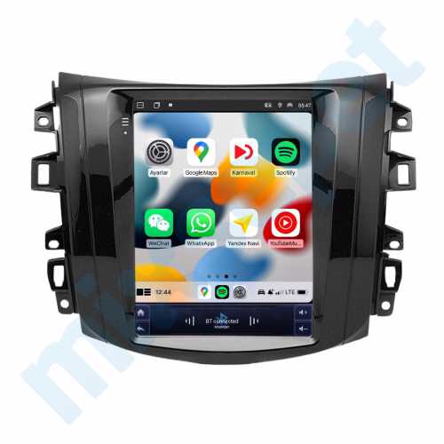 Nissan Navara 9.7 inç Tesla Carplay Androidauto Android Multimedya Sistemi