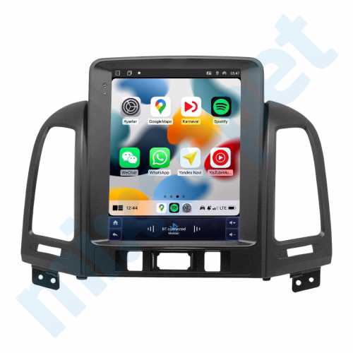 Hyundai Santa Fe 9.7 inç Tesla Carplay Androidauto Android Multimedya Sistemi