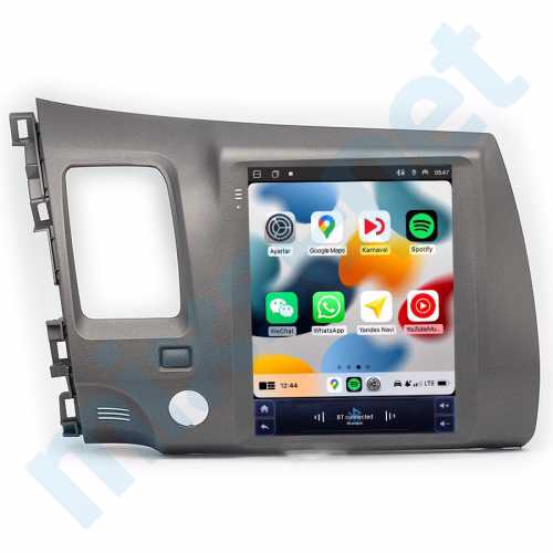 Honda Civic 9.7 inç Tesla Carplay Androidauto Android Multimedya Sistemi