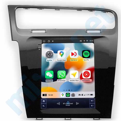 VolksWagen Golf 7 9.7 inç Tesla Carplay Androidauto Android Multimedya Sistemi