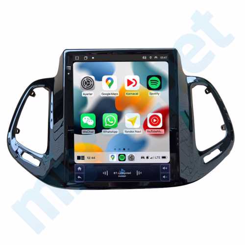 Jeep Compass 9.7 inç Tesla Carplay Androidauto Android Multimedya Sistemi