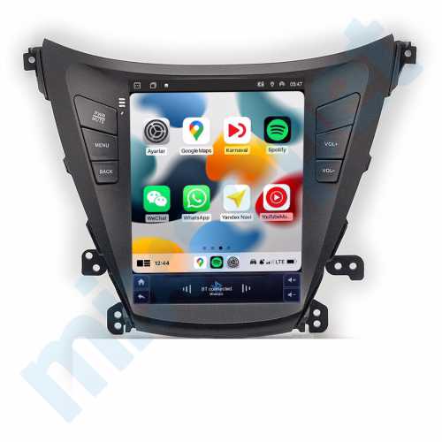 Hyundai Elantra 9.7 inç Tesla Carplay Androidauto Android Multimedya Sistemi