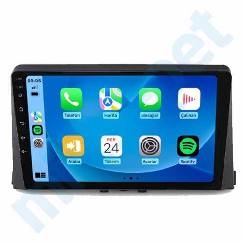 Berlingo Partner Combo Proace City 10.1 inç Carplay Androidauto Android Multimedya Sistemi