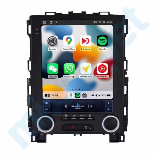 Megane 4 9.7 inç Tesla Carplay Androidauto Android Multimedya Sistemi