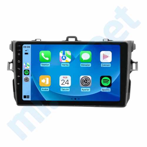 Toyota Corolla 9 İnç Carplay Androidauto Multimedya Sistemi