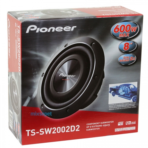 Pioneer TS-SW2002D2 600 Waat 20 cm Oto Slim Subwoofer