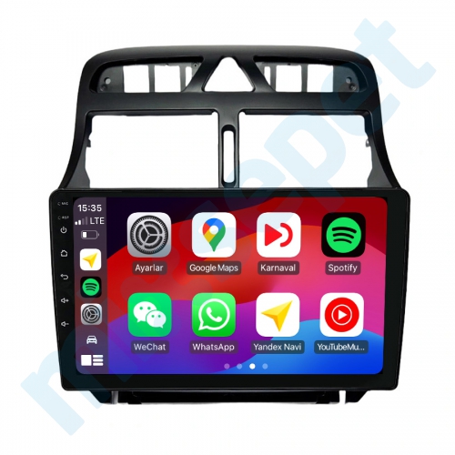 Peugeot 307 9 inç Android Navigasyon ve Multimedya Sistemi