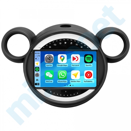 Mini Countryman Paceman R60 9 inç Carplay Androidauto Multimedya Sistemi