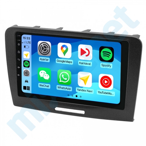 SKODA SuperB 9 inç Carplay Androidauto Android Multimedya Sistemi