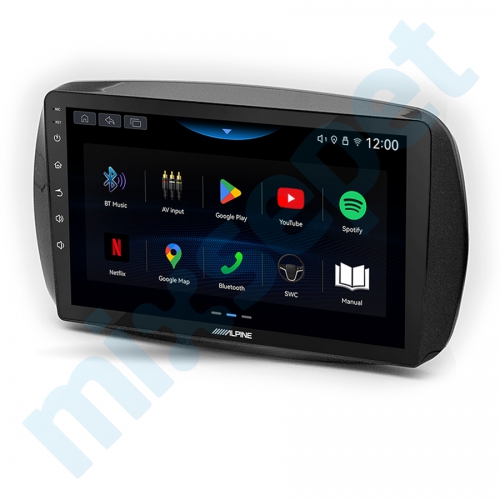 Alpine AW409 Smart Fortwo ForFour (453) 9 inç Carplay Androidauto Multimedya Sistemi