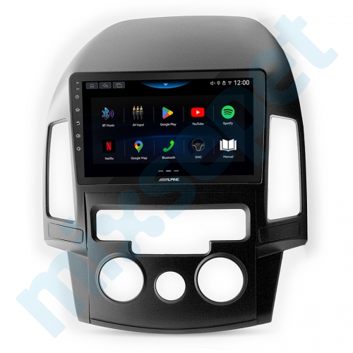Alpine AW409 Hyundai i30 Manuel Klima 9 inç Carplay Androidauto Multimedya Sistemi
