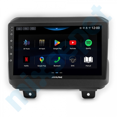 Alpine AW409 Jeep Wrangler 9 inç Carplay Androidauto Multimedya Sistemi