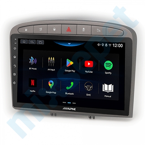 Alpine AW409 Peugeot 308 9 inç Carplay Androidauto Multimedya Sistemi