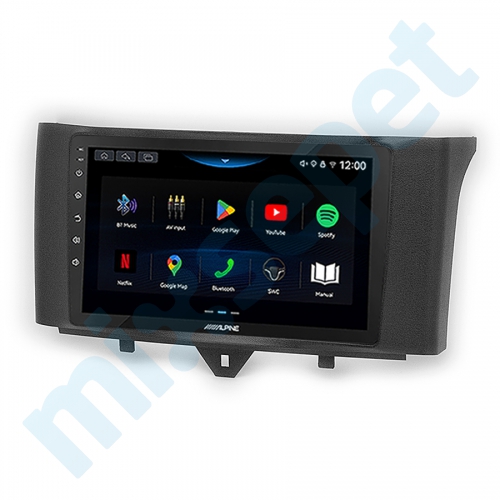 Alpine AW409 Smart ForTwo (451) 9 inç Carplay Androidauto Multimedya Sistemi