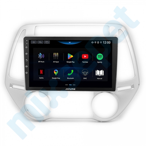 Alpine AW409 Hyundai i20 Dijital ve Analog Klima 9 inç Carplay Androidauto Multimedya Sistemi
