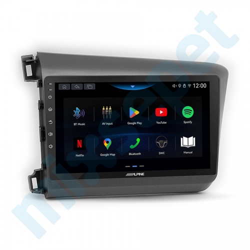 Alpine AW409 Honda Civic 9 inç Carplay Androidauto Multimedya Sistemi
