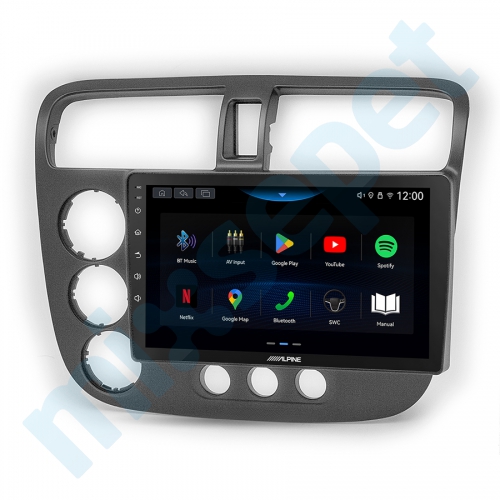 Alpine AW409 Honda Civic 9 inç Carplay Androidauto Multimedya Sistemi