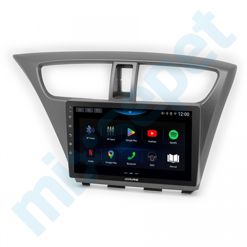 Alpine AW409 Honda Civic HB 9 inç Carplay Androidauto Multimedya Sistemi