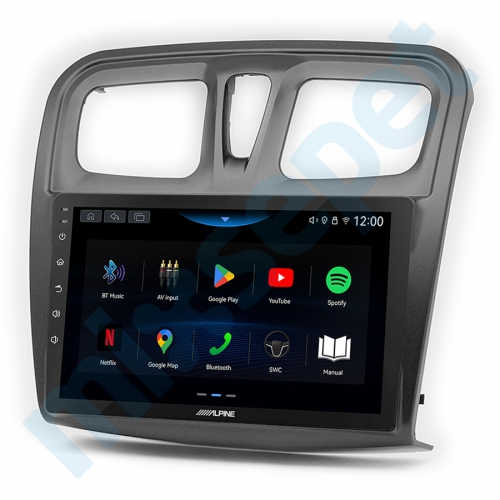 Alpine AW409 Dacia Logan Sandero Renault Symbol 9 inç Carplay Androidauto Multimedya Sistemi