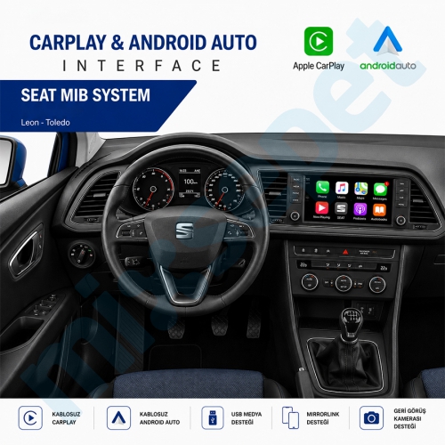 Seat MİB 2 Ana Ünite Carplay AndroidAuto ve Mirrorlink İnterface