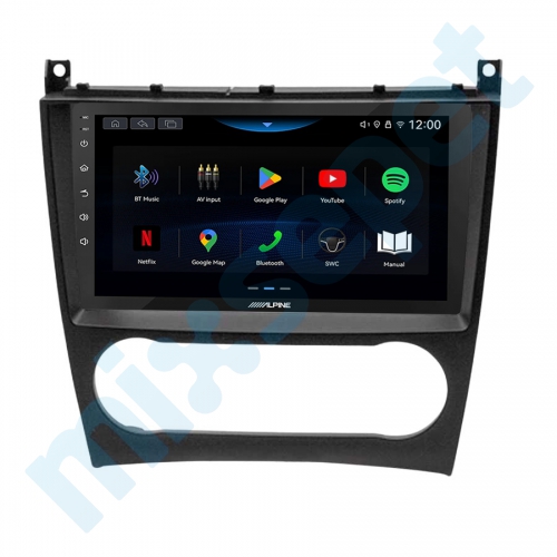 Alpine AW409 Mercedes C Class W203 W209 W463 9 inç Carplay Androidauto Multimedya Sistemi