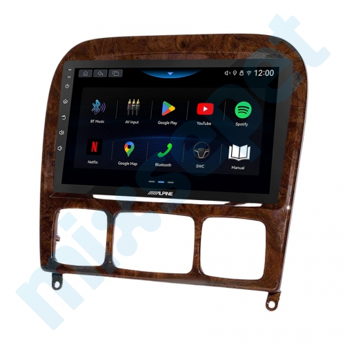 Alpine AW409 MERCEDES S Class W220 9 inç Carplay Androidauto Multimedya Sistemi