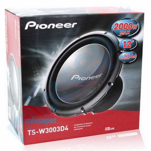 Pioneer TS-W3003D4 2000 WATT 30 cm Oto Subwoofer