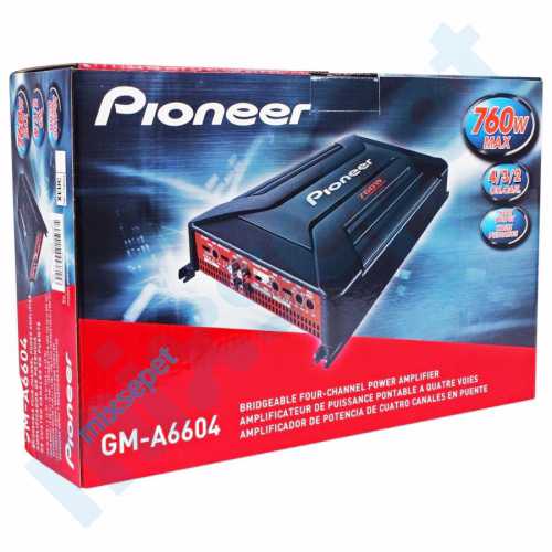 Pioneer GM-A6604 4 Kanal 760 Watt Oto Amfi Amplifikatör