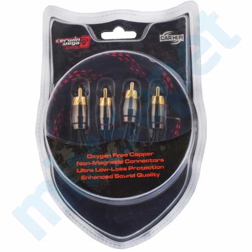 CerwinVega 5 Metre RCA Koaksiyel Amfi Kablosu %100 Bakır