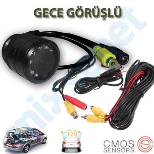 Araç Geri Görüş Park Kamerası Gece Görüşlü Kamerası