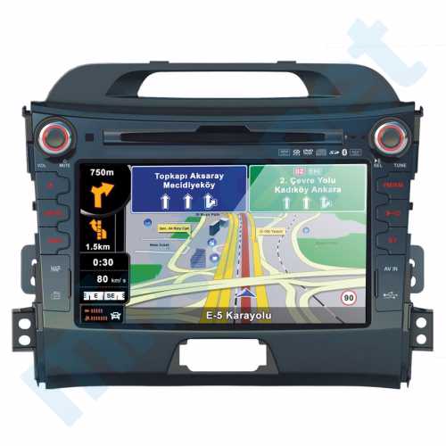 Roadstar Sportage Navigasyon ve Multimedya Sistemi 8 inç Double Teyp