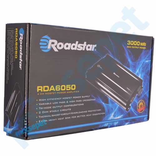 Roadstar RDA-6050 4 kanal 3000 WATT Oto Anfi Amplifikatör