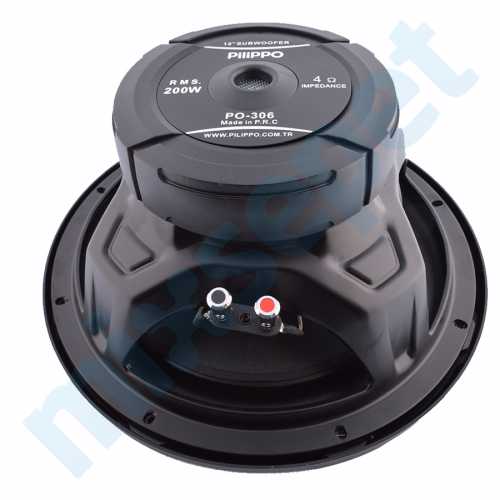 Pilippo PO-306 30 cm 600 WATT Oto Subwoofer