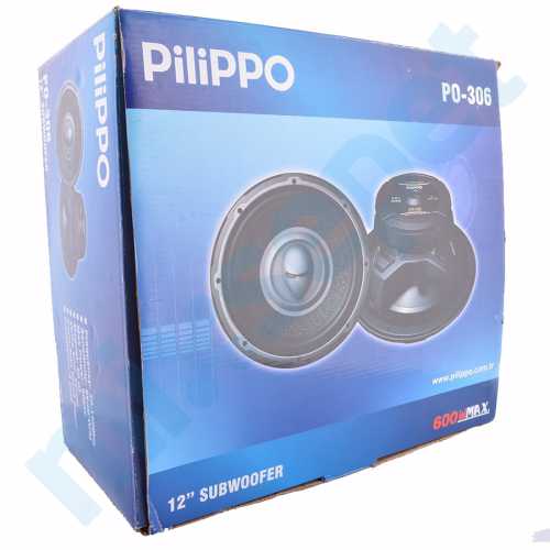 Pilippo PO-306 30 cm 600 WATT Oto Subwoofer