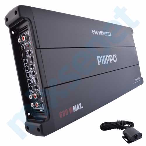Pilippo PO-1080 5 Kanal 680 Watt Oto Anfi Amplifikatör