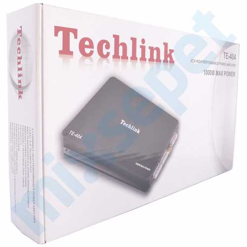 Techlink TE-404 4 Kanal 1000 Watt Oto Anfi Amfi Köprülenebilir